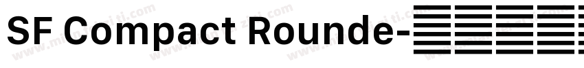 SF Compact Rounde字体转换